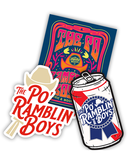 The Po' Ramblin' Boys Sticker Pack